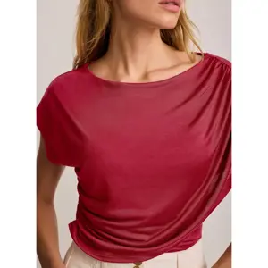 Mint Velvet Red Drape Detail Top